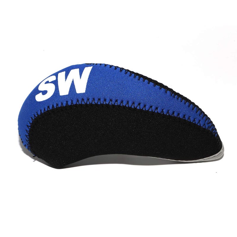 barudan golf Golf Iron Club Head Covers Headcovers Set 11pcs Wedges Protective Neoprene fits Taylormade Callaway PXG, Lightweight, Lob Wedge,Sand Wedge,#4-9 AW SW PW LW,fits Tayormade M5 M6 (Blue-Black) - Image 3